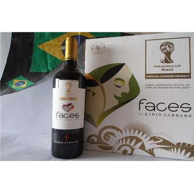 VIN ROUGE FACES 2013 13° 75 cl / LIMITED EDITION 2014 FIFA WORLD CUP BRAZIL
