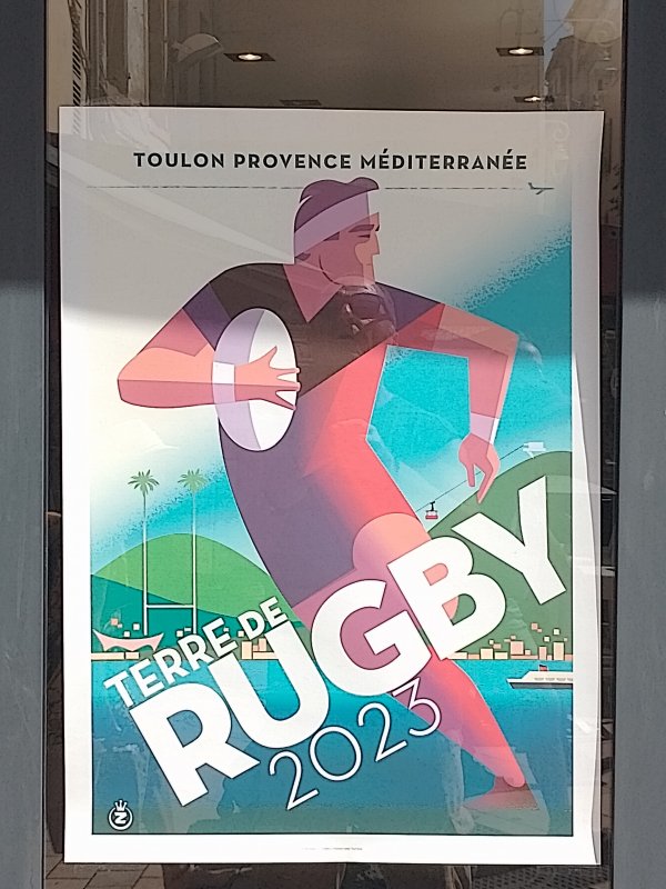 TERRE DE RUGBY 2023 TOULON PROVENCE MÉDITERRANÉEe Affiche Z