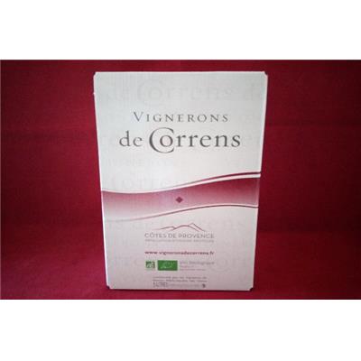 ROUGE BIO CORRENS AOC CÖTES DE PROVENCE 13,5° BIB 5 LITRES