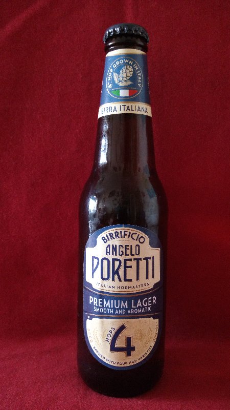 ANGELO PORETTI PREMIUM LAGER 4 LUPPOLI / HOUBLONS 5 33cl