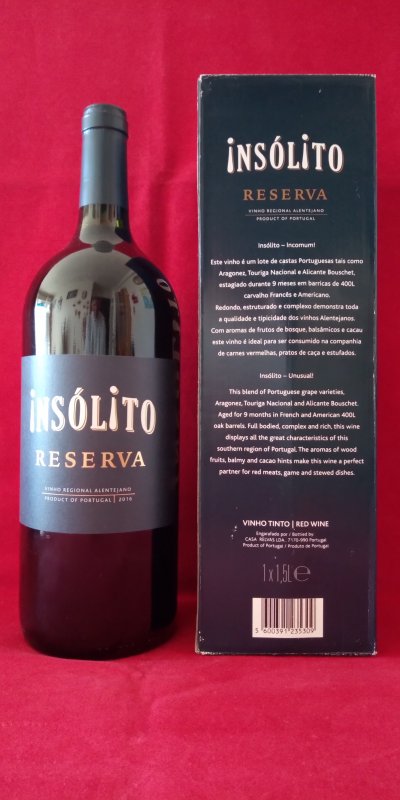 INSOLITO RESERVA ALENTEJANO PORTUGAL ROUGE 2018 14 MAGNUM 150cl