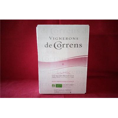 ROSÉ BIO CORRENS AOC CÖTES DE PROVENCE 14° BIB 5 LITRES