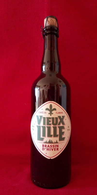 VIEUX LILLE BRASSIN D'HIVER AMBRÉE BRASSERIE DES SOURCES 9° 75cl