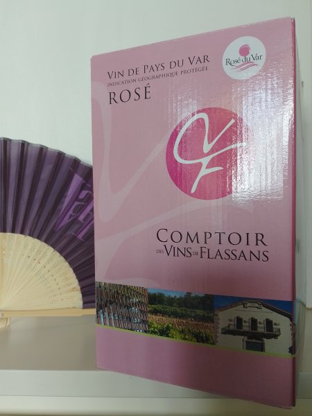 COMPTOIR DES VINS DE FLASSANS VIN DE PAYS DU VAR IGP ROSÉ 12,5° BIB 5 LITRES