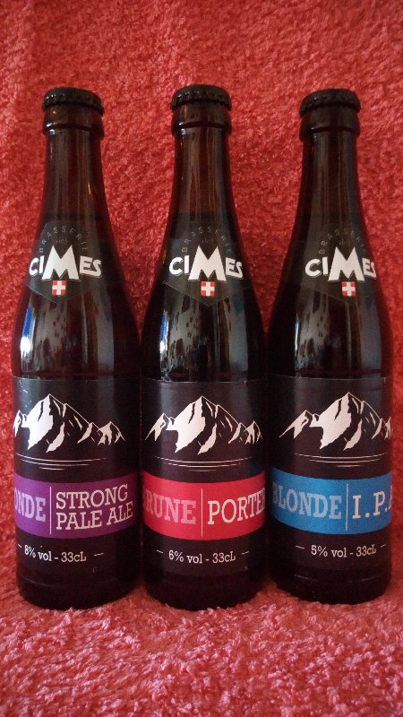 CIMES SAVOIE TRIPACK BLONDE STRONG PALE ALE 8° PORTER 6° BLONDE IPA 5° 3x33cl