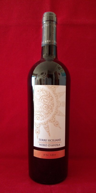 TERRE SICILIANE NERO D'AVOLA DOC BACCARO ROUGE 2021 13° 75cl