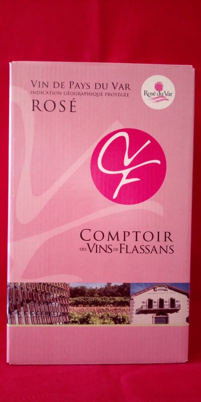 IGP VAR ROSÉ COMPTOIR DE FLASSANS 12,5° BIB 5 LITRES