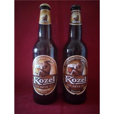 DUO TCHÈQUE KOZEL PREMIUM LAGER 4,6° & DARK 3,8° 2 X 50cl