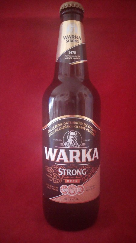 WARKA STRONG BIÈRE AMBRÉE POLOGNE 6,3° 50cl