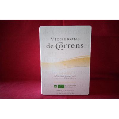 BLANC BIO CORRENS AOC CÔTES DE PROVENCE 13° BIB 5 LITRES