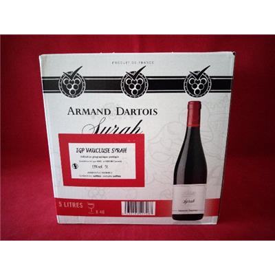 IGP VAUCLUSE ROUGE SYRAH 2019 13° BIB 5 LITRES