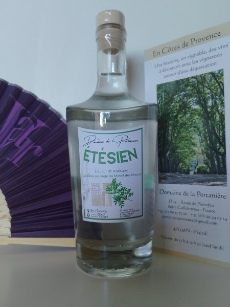 TSIEN LIQUEUR DE PISTACHIER LENTISQUE MASSIF DES MAURES DOMAINE DE LA PORTANIERE 30 50cl